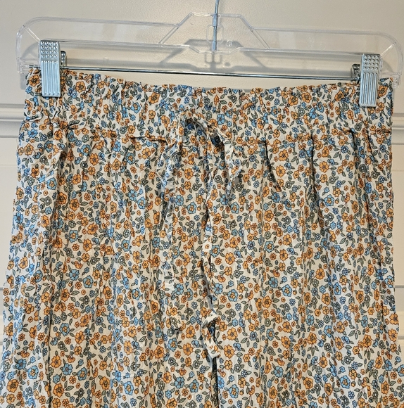 Haute Ellie Boho Floral Maxi Skirt Tiered Pleats Floral Print Round Hem Blue Med - Picture 11 of 16